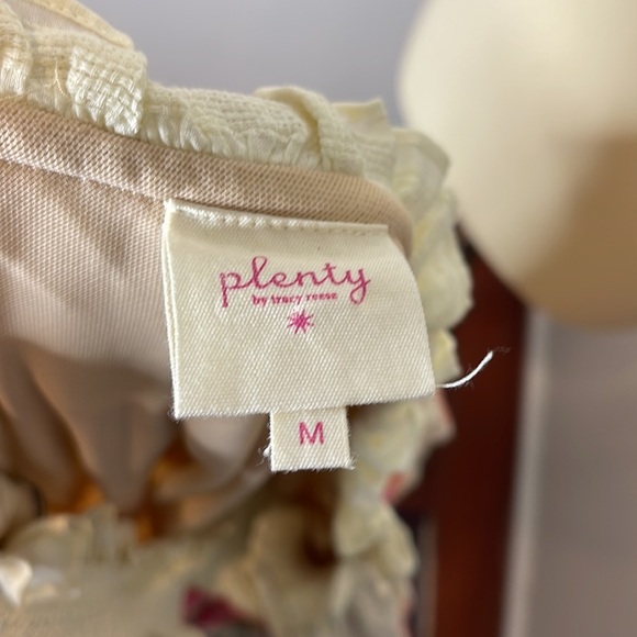 ANTHROPOLOGIE White Floral Embroidered Pullover One Shoulder Maxi Dress M - Picture 11 of 12